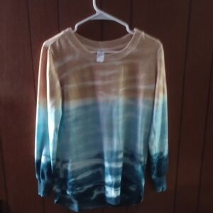 Multicolor Tie-Dye Long Sleeve Shirt